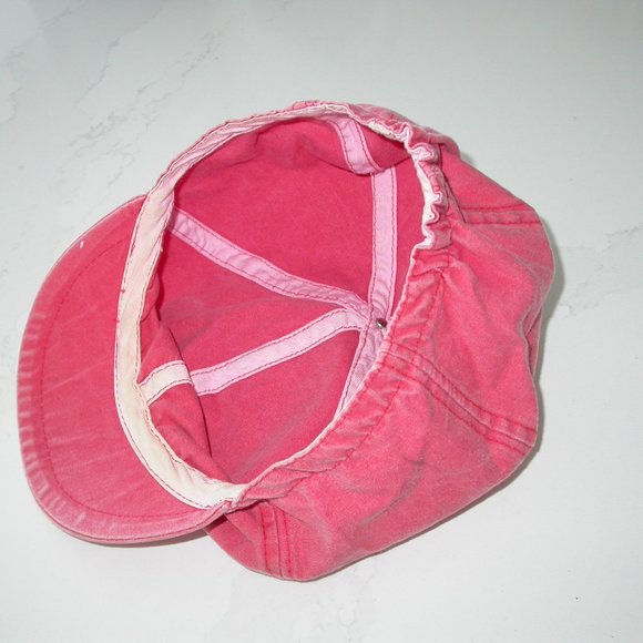 Red Denim Peaked Hat - Picture 5 of 5